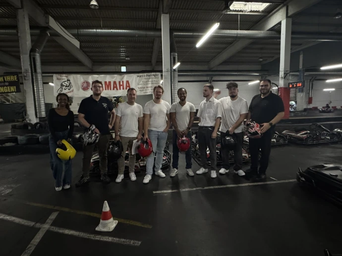 Weihnachtsfeier, Kart fahren in Hungen